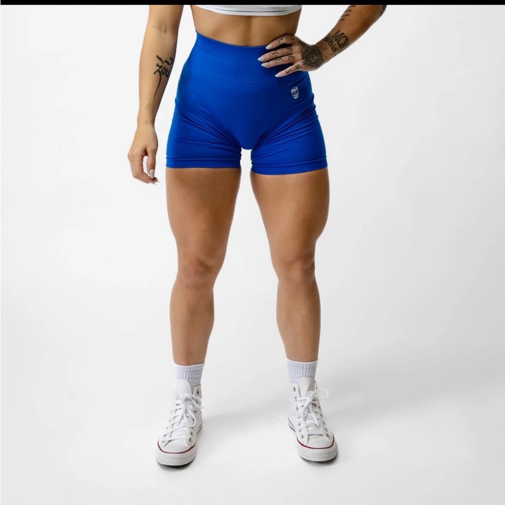 GymReapers infinity shorts electric blue